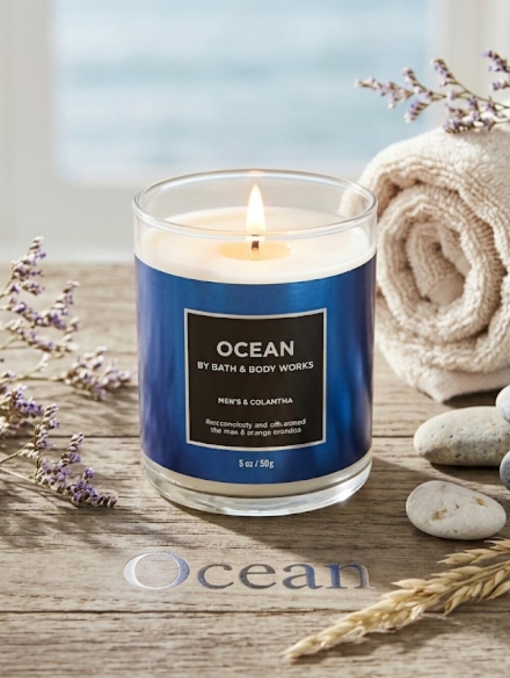Bath & Body Works Ocean Jar Candle in Deep Blue